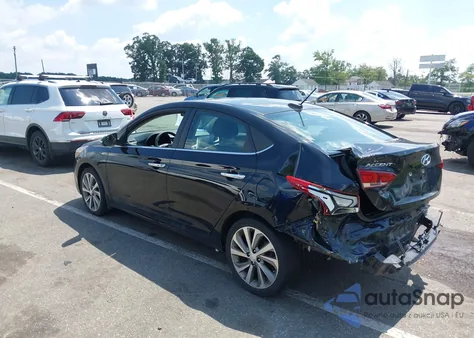 2021 Hyundai Accent Limited z USA, uszkodzony, nr VIN 3KPC34A65ME135499